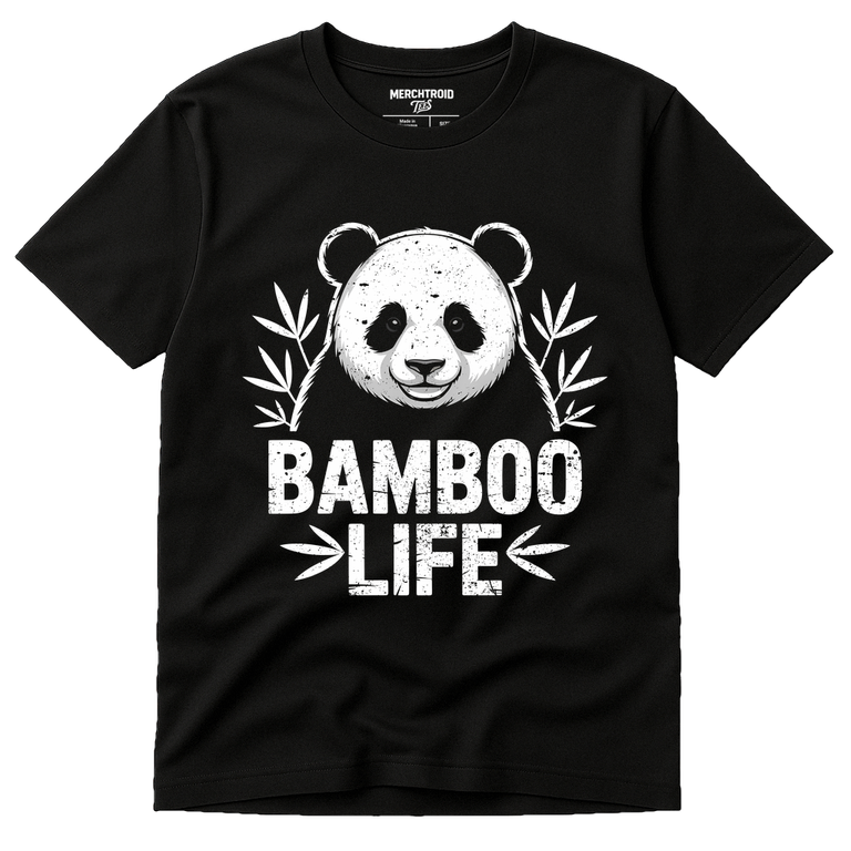 Black Panda Tee Shirt - 