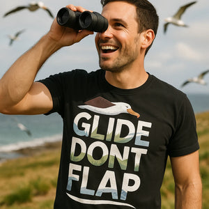 "Glide Dont Flap" albatross t shirt - product photo 8