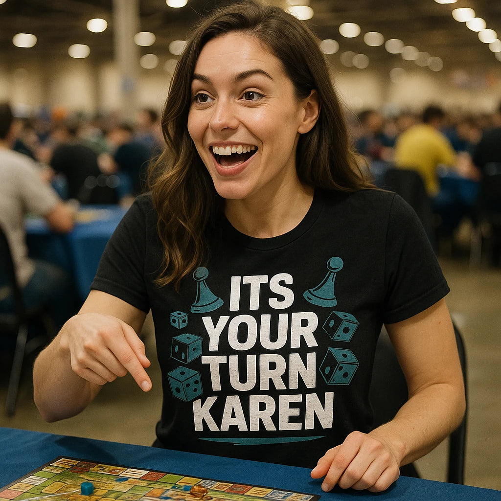 "Its Your Turn Karen" black board game tee - also one of the gifts for people who like board games