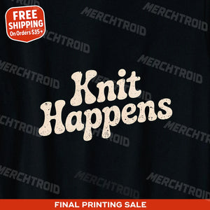 "Knit Happens" knitted t shirt womens - product photo 9