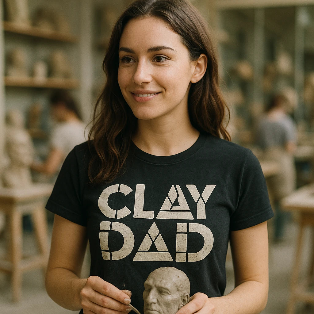 "Clay Dad" body sculpting t shirt - product photo 9