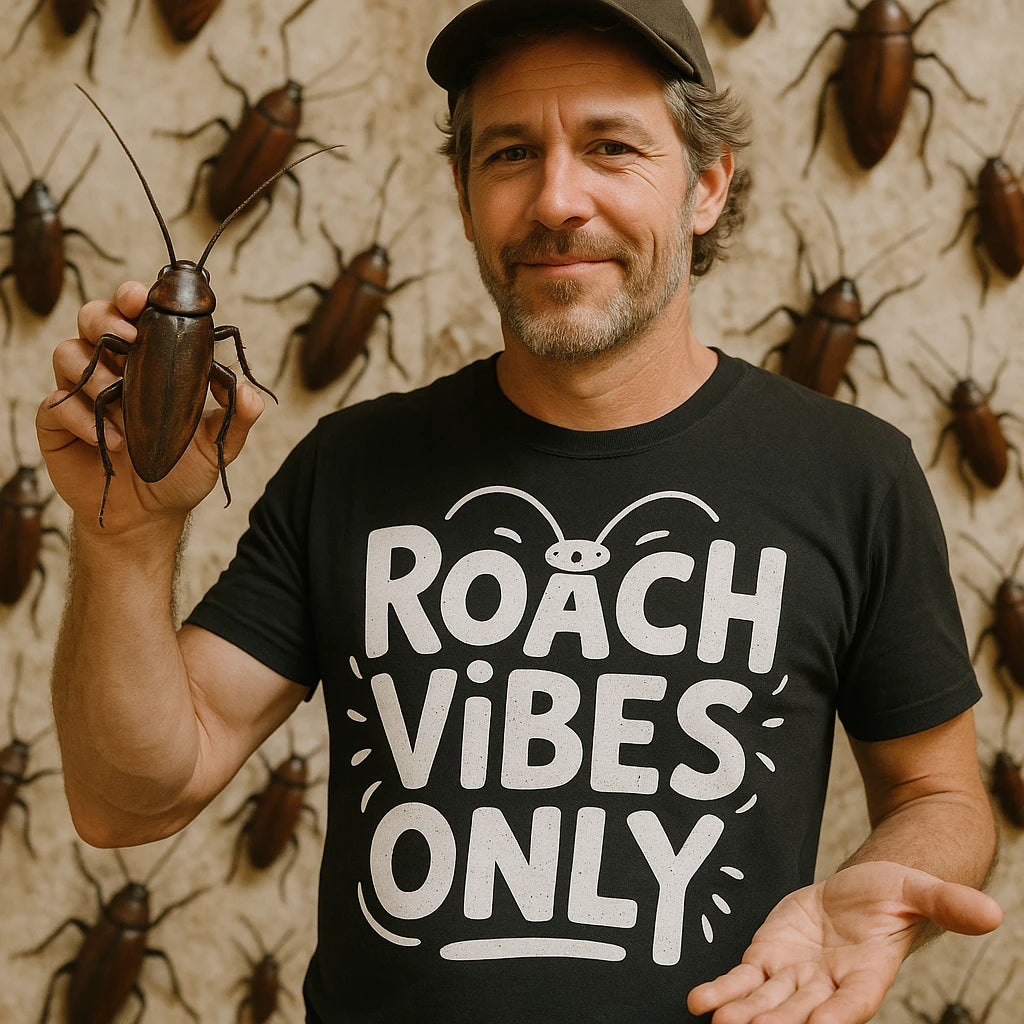 "Roach Vibes Only" cockroaches t shirt - product photo 8