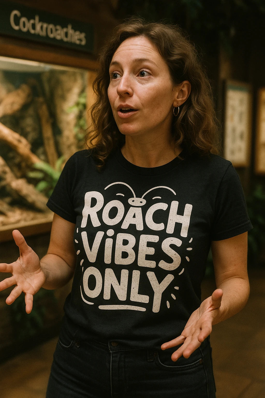 "Roach Vibes Only" cockroaches t shirt - product photo 6