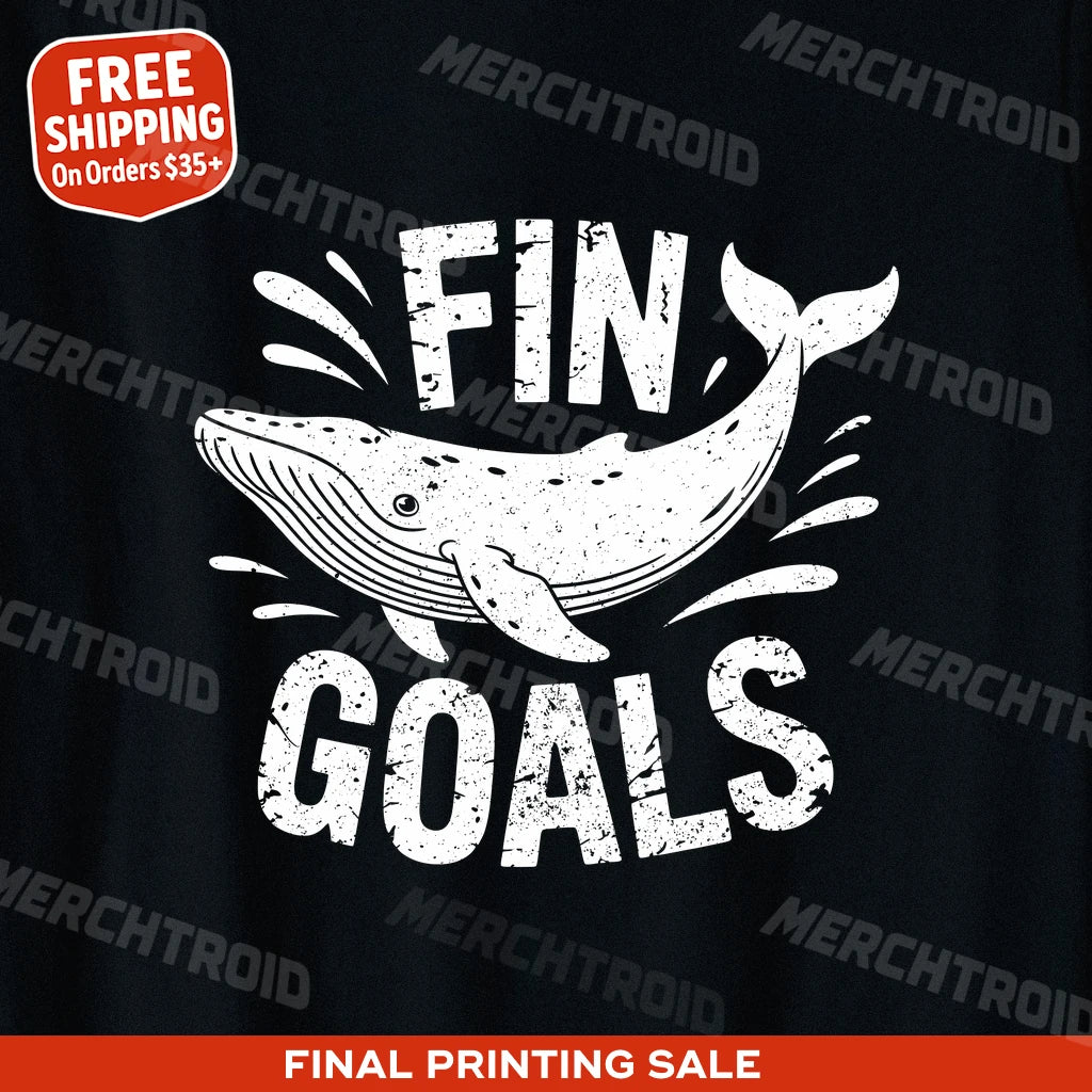 "Fin Goals" killer whale t shirt - product photo 10
