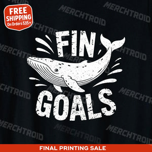 "Fin Goals" killer whale t shirt - product photo 10