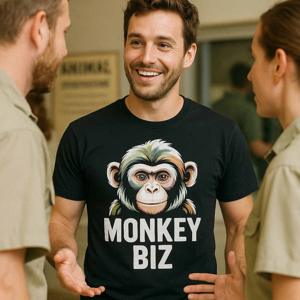 "Monkey Biz" zookeeper shirts - product photo 8