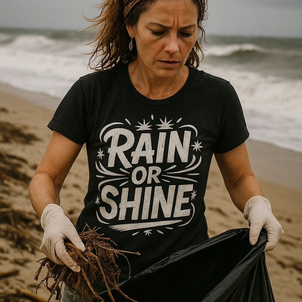 "Rain Or Shine" storms t shirt - product photo 8