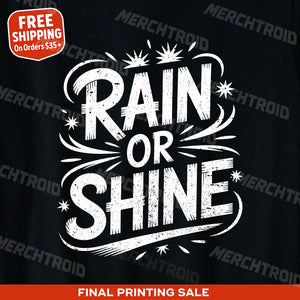 "Rain Or Shine" storms t shirt - product photo 9