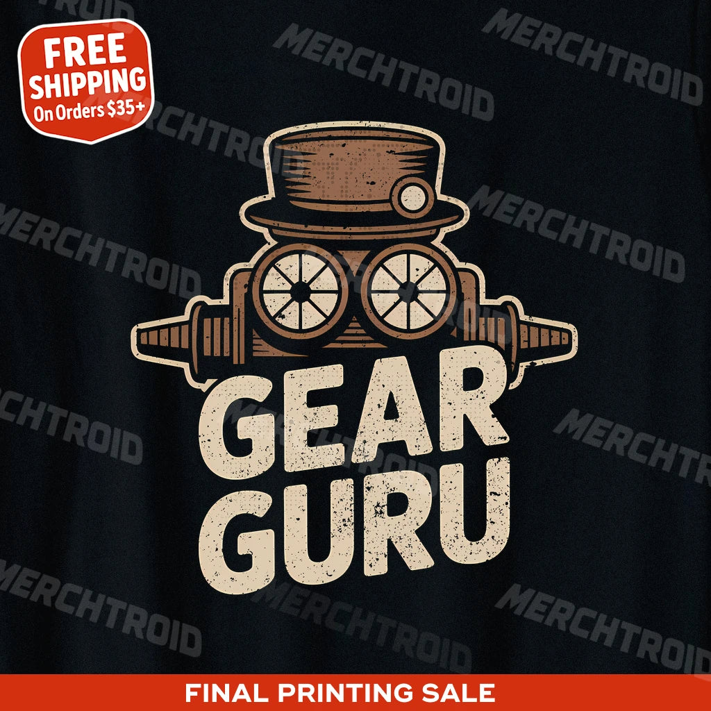 "Gear Guru" steampunk t shirt - product photo 9