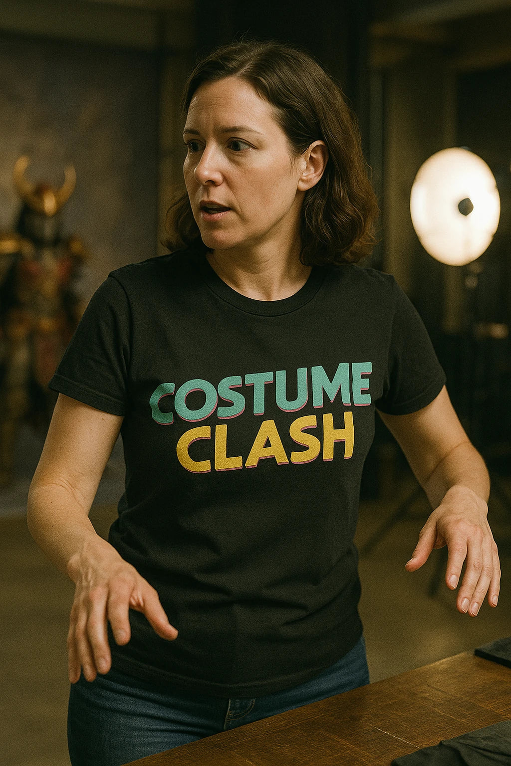 "Costume Clash" black cosplayers t shirt - a birthday gift for cosplayers lover