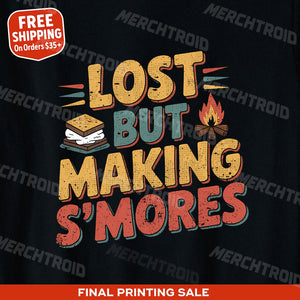 "Lost But Making S'Mores" camp shirts for men - product photo 10