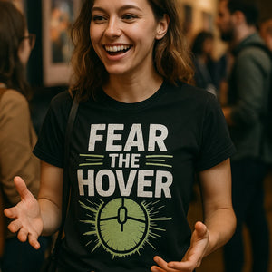 "Fear the Hover" black ui ux designer t shirt - also one of the best gifts for ui ux designer