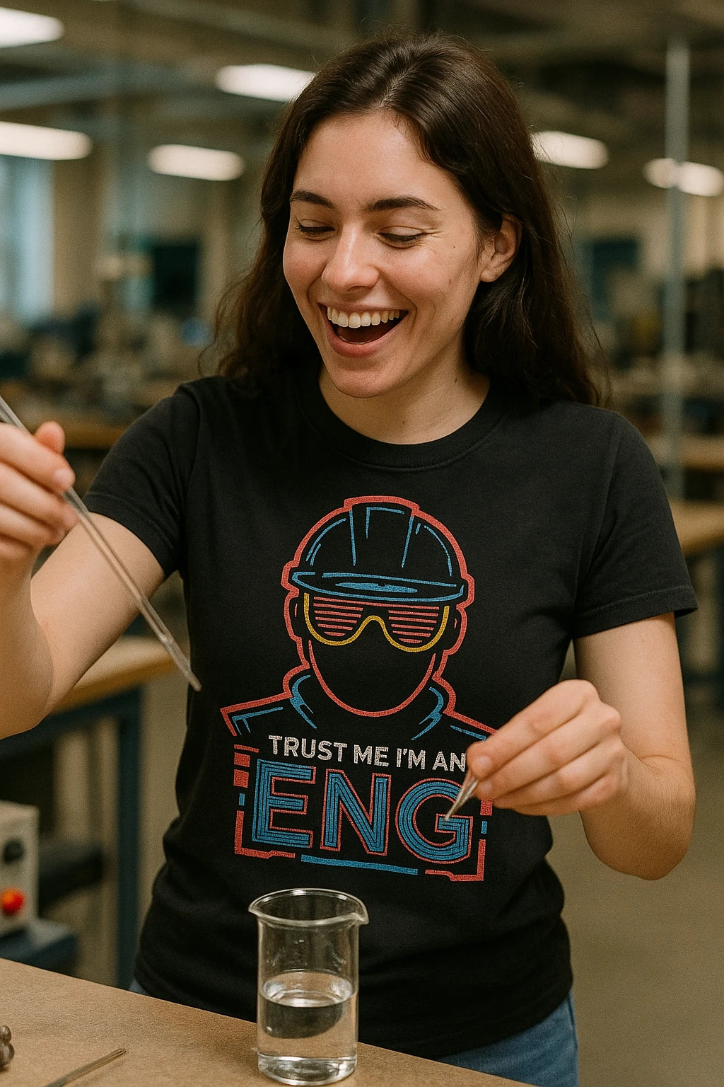"Trust Me Im an Eng" black engineer t shirt - also a engineer gift ideas
