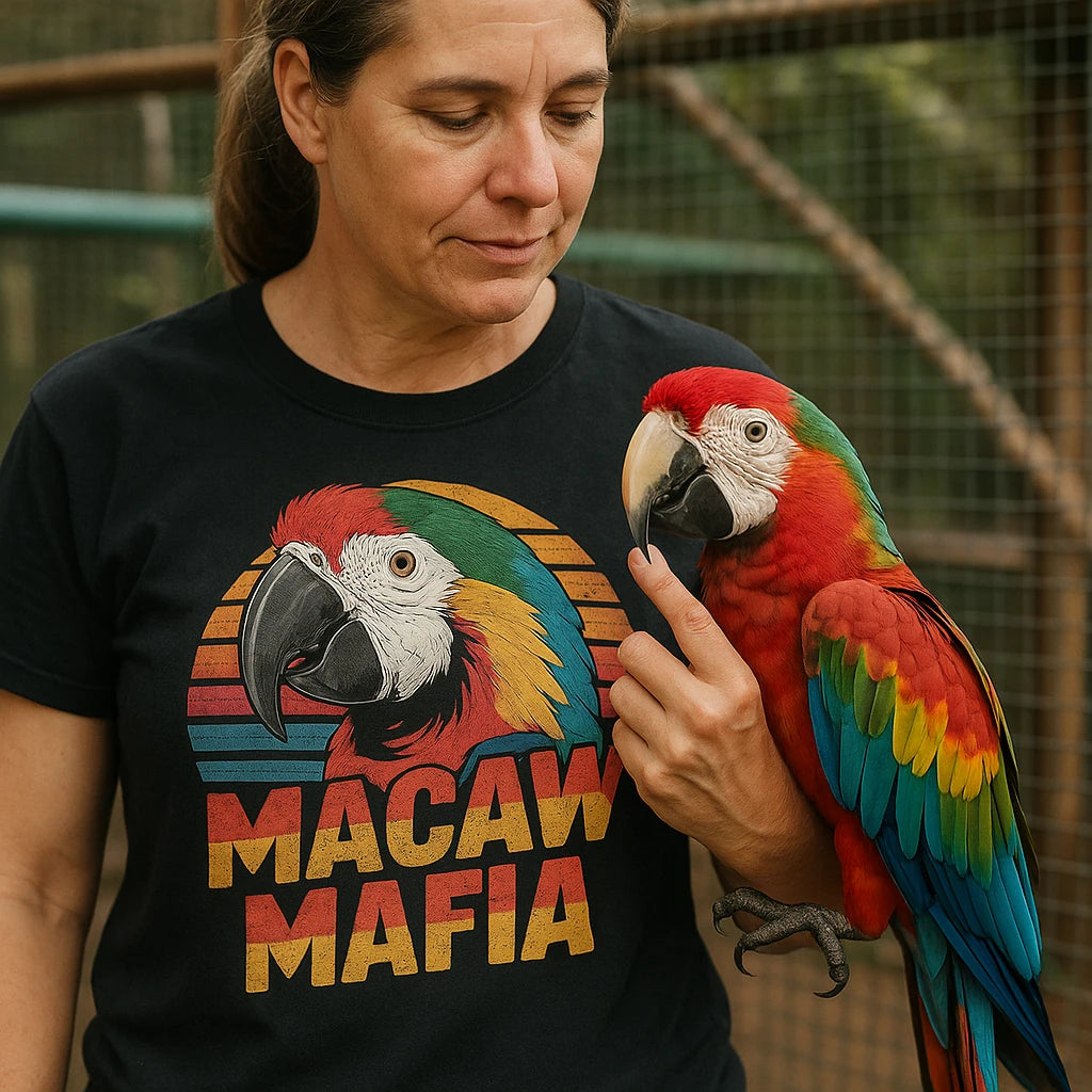 "Macaw Mafia" macaw shirts - product photo 8