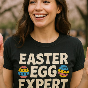 "Easter Egg Expert" easter shirts - product photo 7