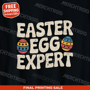 "Easter Egg Expert" easter shirts - product photo 9