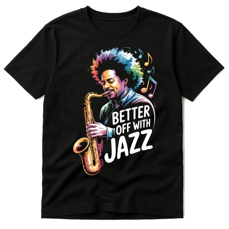 Black Jazz Music T Shirt - 