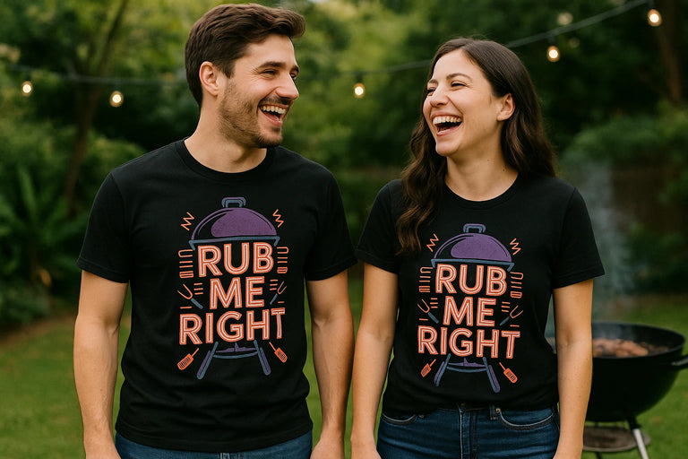 Person wearing the black bbq shirts graphic tee - 