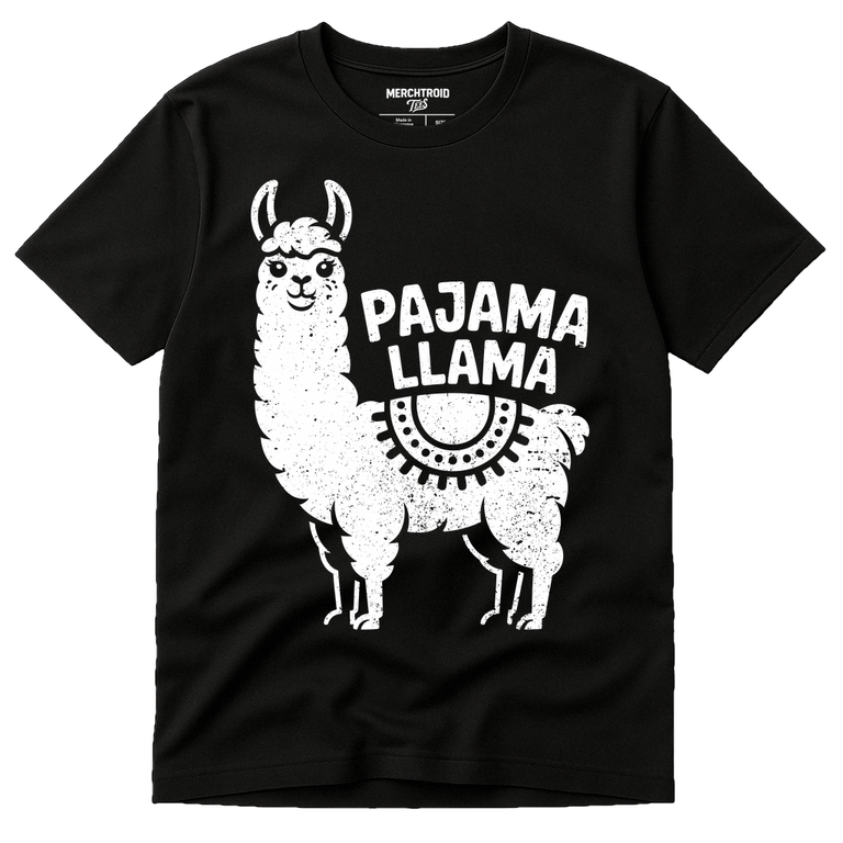 Black Llama Llama T Shirt - 