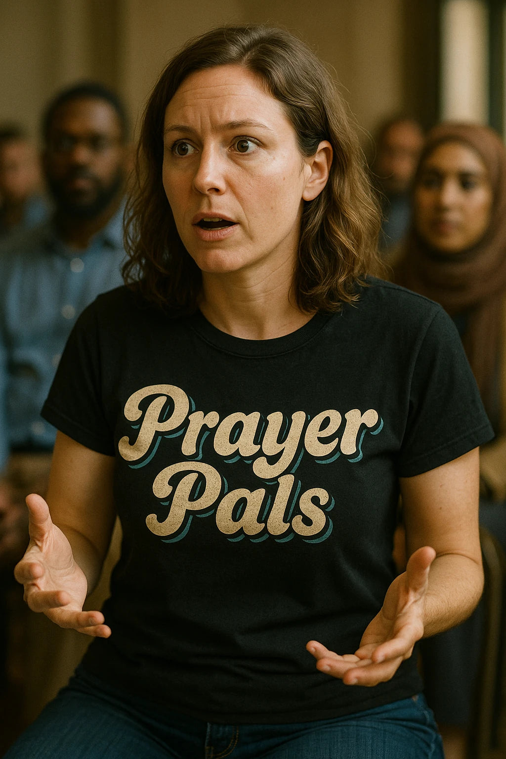 "Prayer Pals" faith over fear t shirt - product photo 6