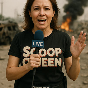 "Scoop Queen" journalist t shirt - product photo 8