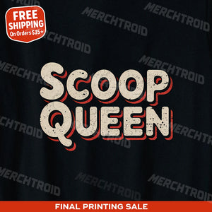 "Scoop Queen" journalist t shirt - product photo 9