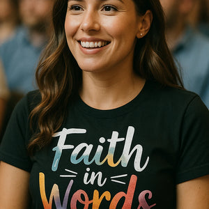 "Faith in Words" t shirt faith - product photo 7