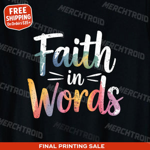 "Faith in Words" t shirt faith - product photo 9