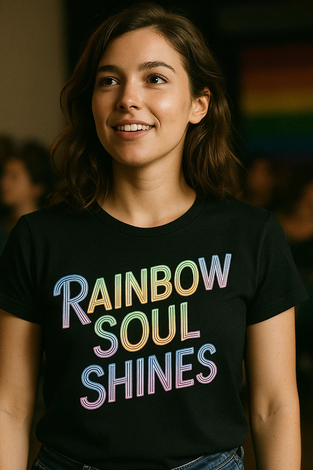 "Rainbow Soul Shines" lgbtq pride shirts - product photo 7