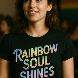 "Rainbow Soul Shines" lgbtq pride shirts - product photo 7