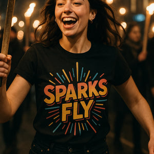 "Sparks Fly" shirts for new years eve - product photo 6