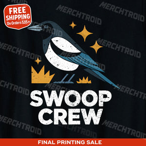 "Swoop Crew" magpie t shirt - product photo 10