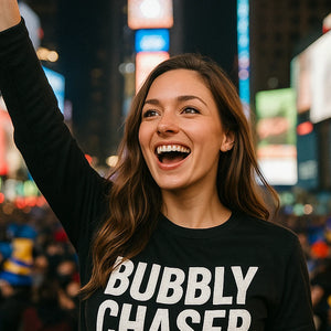 "Bubbly Chaser" fun new years shirts - product photo 7
