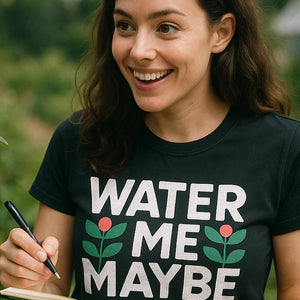 "Water Me Maybe" botany t shirt - product photo 7