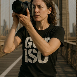 "Got Iso" black photographers shirts - a birthday gift for photographers lover