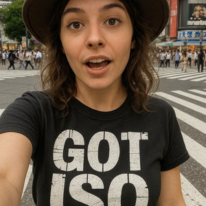 "Got Iso" black photographers shirts, photographed as photographers lover gift