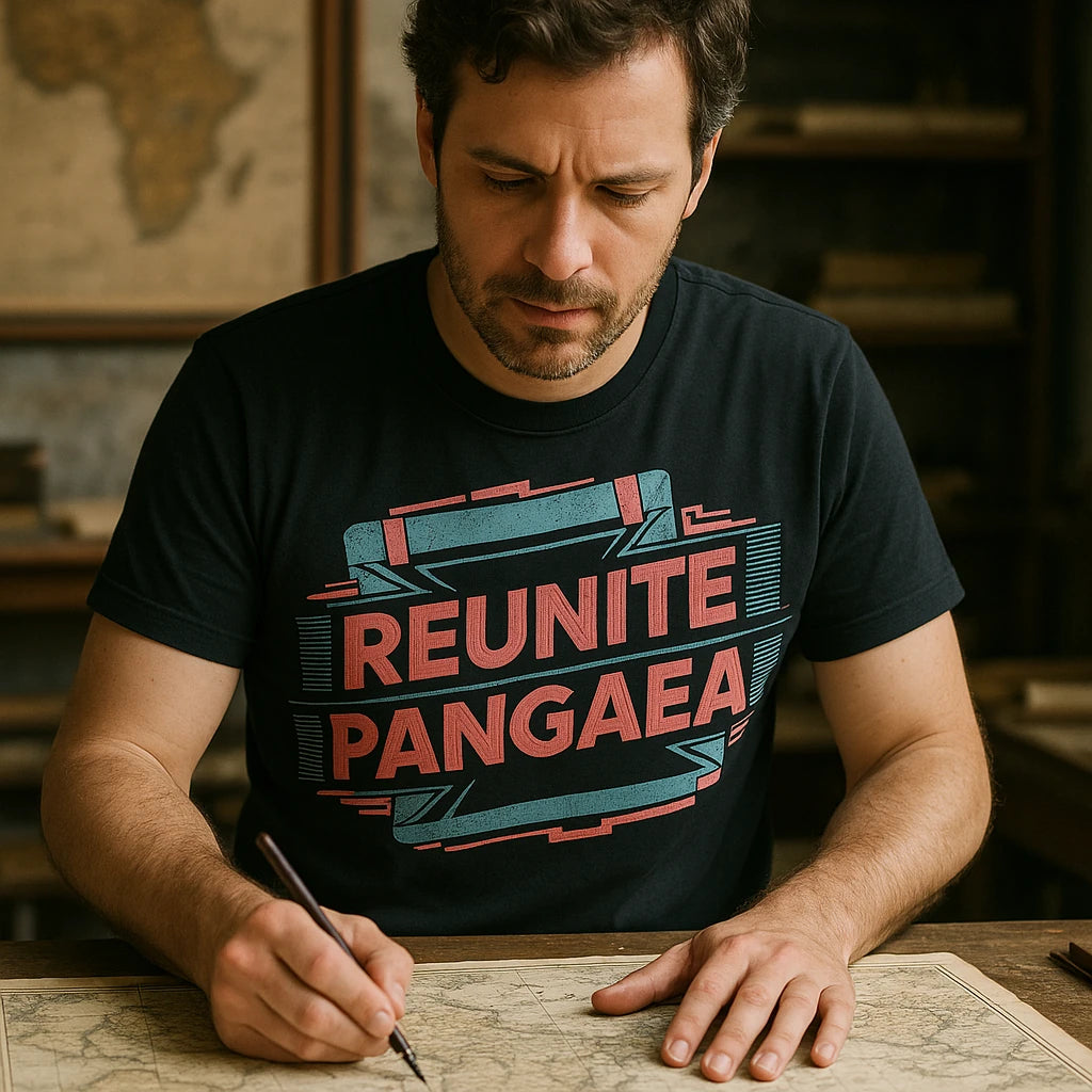 "Reunite Pangaea" cartographer t shirt - product photo 8