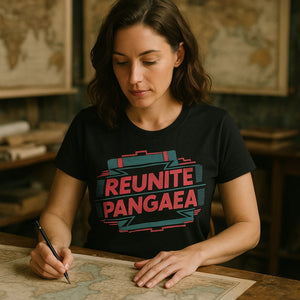 "Reunite Pangaea" cartographer t shirt - product photo 9