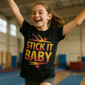 "Stick It Baby" gymnastics t shirt designs - product photo 8