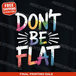 "Dont Be Flat" virtual reality t shirt - product photo 9