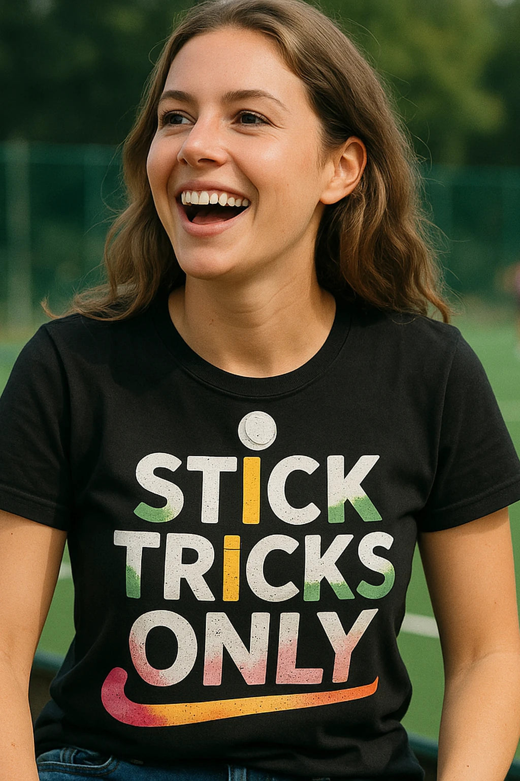 "Stick Tricks Only" field hockey sweatshirt - product photo 7