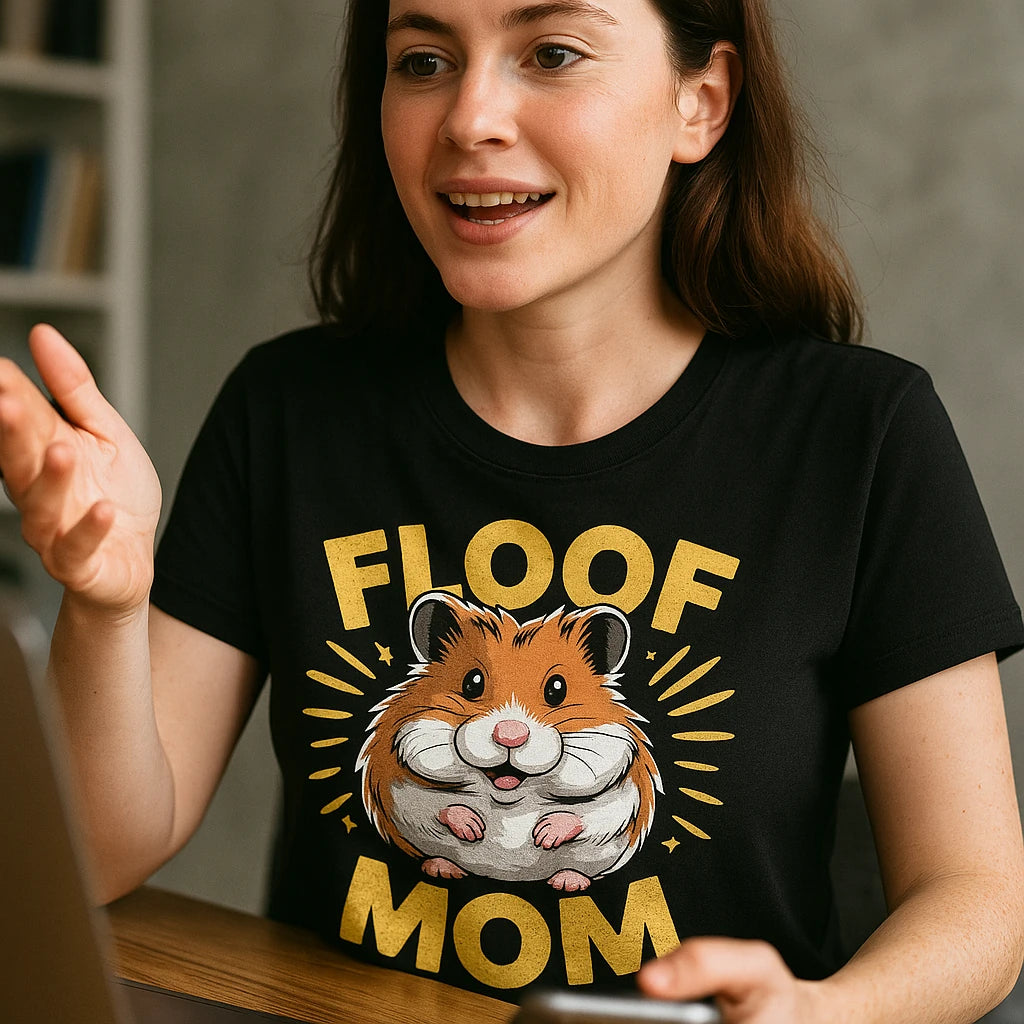 "Floof Mom" hamster t shirt - product photo 8