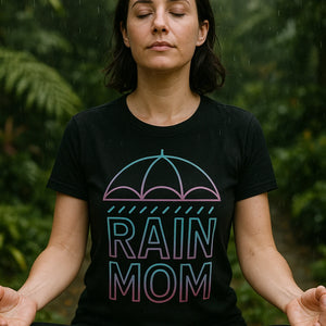 "Rain Mom" black rain shirts - also a it's a terrible day for rain shirt