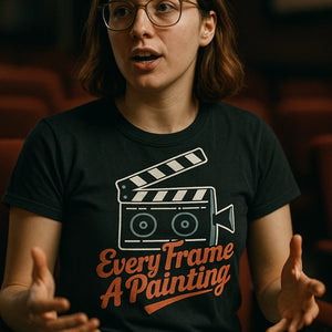 "Every Frame a Painting" black film director t shirt - a birthday gift for film director lover