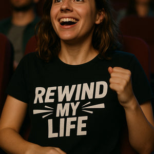 "Rewind My Life" graphic tee - product photo 6