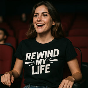 "Rewind My Life" graphic tee - product photo 9