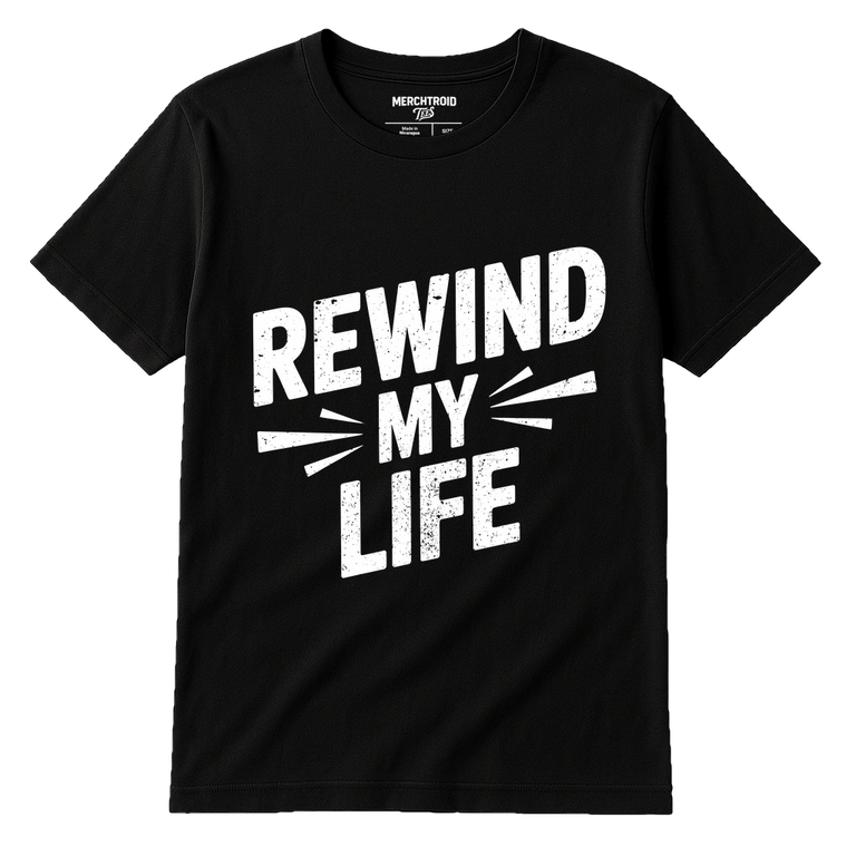 Black Graphic Tee - 