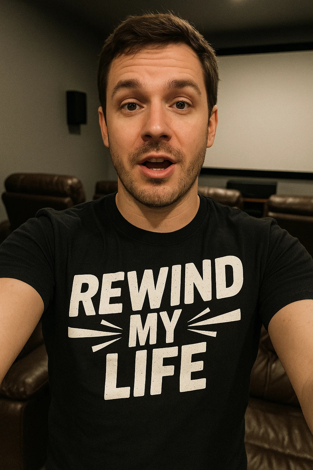 "Rewind My Life" graphic tee - product photo 7