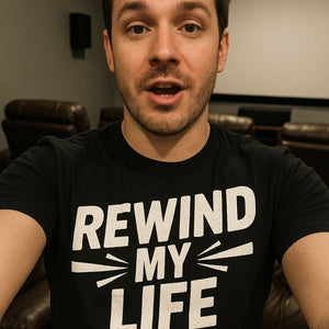 "Rewind My Life" graphic tee - product photo 7