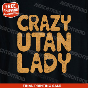 "Crazy Utan Lady" orangutan shirts - product photo 10